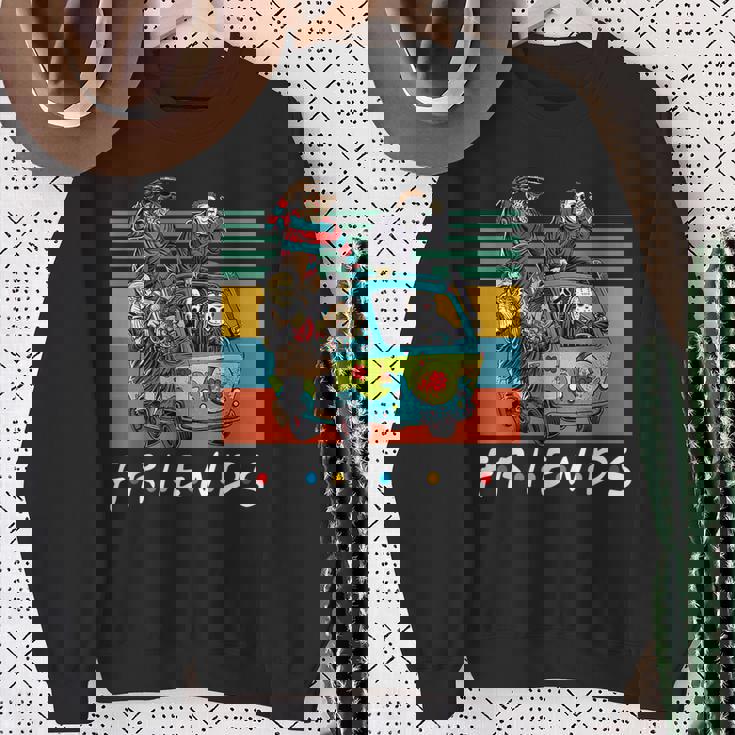 面白いハロウィンコスチュームキャラクター ホラー映画 スウェットシャツ 年配の女性への贈り物