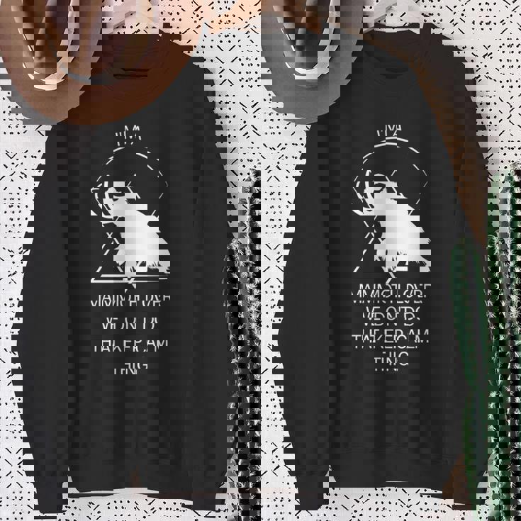 面白いマムート石器時代の氷河期デザイン 先史時代のデザイン 長袖tシャツ スウェットシャツ 年配の女性への贈り物