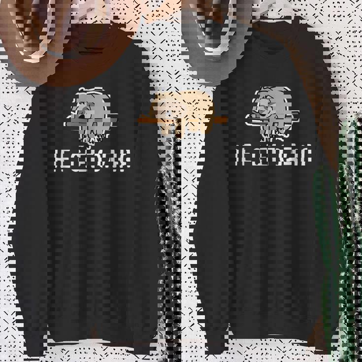 面白いロシア語 Not Today ロシア語の言葉 スウェットシャツ 年配の女性への贈り物