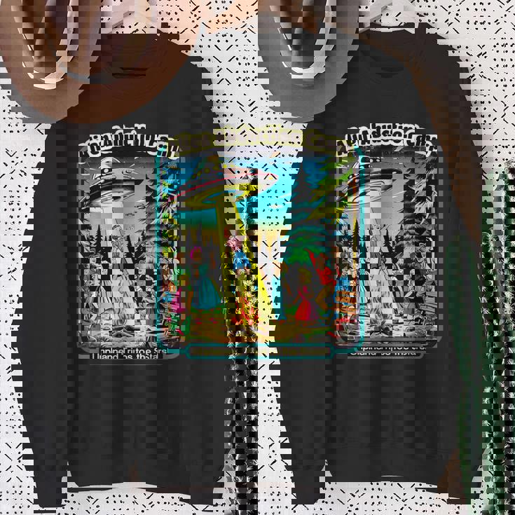 面白いヴィンテージエイリアン誘拐キャンプ Ufoエイリアン スウェットシャツ 年配の女性への贈り物