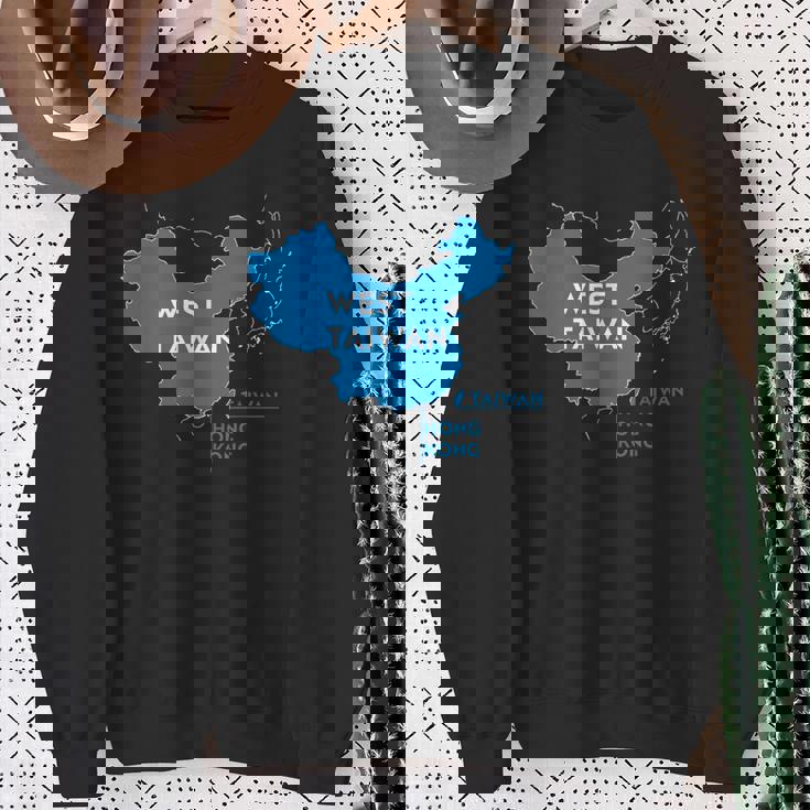 面白い中国地図西台湾 スウェットシャツ 年配の女性への贈り物