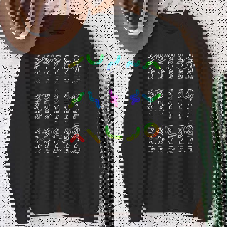 面白い代数のダンス機能 数学先生 オタクギフト アイデア スウェットシャツ 年配の女性への贈り物