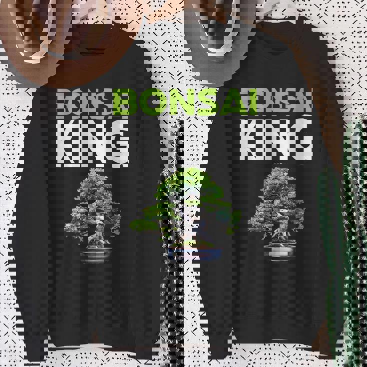 面白い盆栽愛好家 盆栽王 スウェットシャツ 年配の女性への贈り物