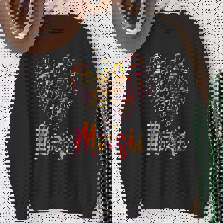 音楽家ギフト 楽器 音符 ト音記号 スウェットシャツ 年配の女性への贈り物