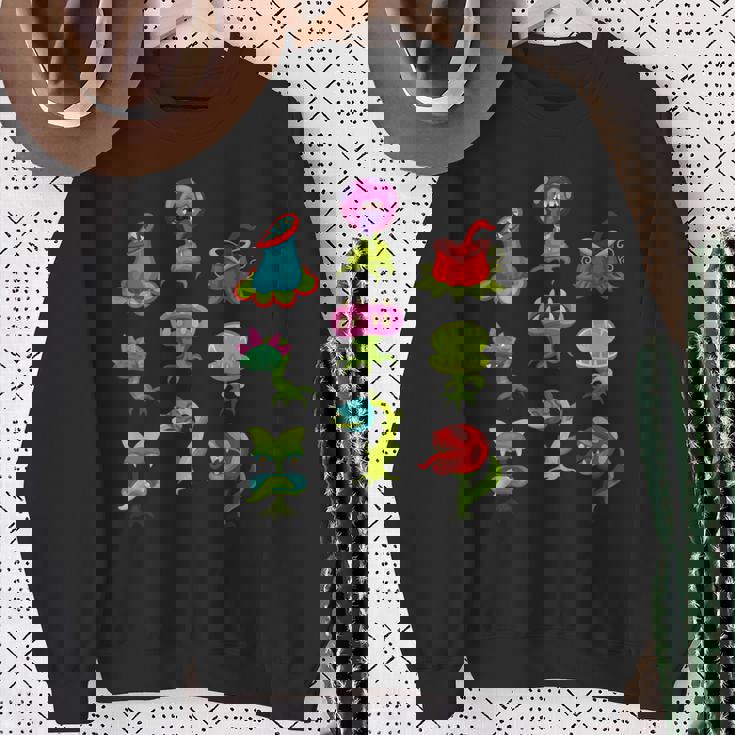 食虫植物 恋人 キッズ サラセニア ヴィーナス ハエトラップ スウェットシャツ 年配の女性への贈り物