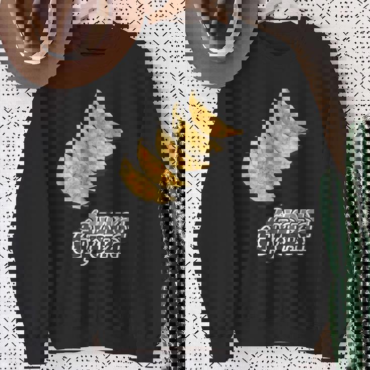 餃子 ぎょうざ Gyoza【中華 Okazu】ご飯タイム【変なtシャツ屋さん】面白い ポップ デザイン イラスト スウェットシャツ 年配の女性への贈り物