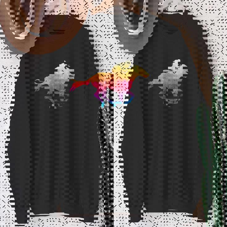 馬tシャツ ポケット レース 馬 乗馬 競馬 ジョッキー 面白いtシャツ メンズ おもしろ 面白い レトロビンテージ スウェットシャツ 年配の女性への贈り物