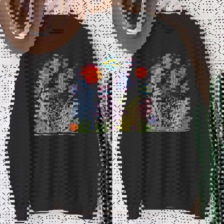 魚の養殖 魚の飼育 熱帯魚 スウェットシャツ 年配の女性への贈り物