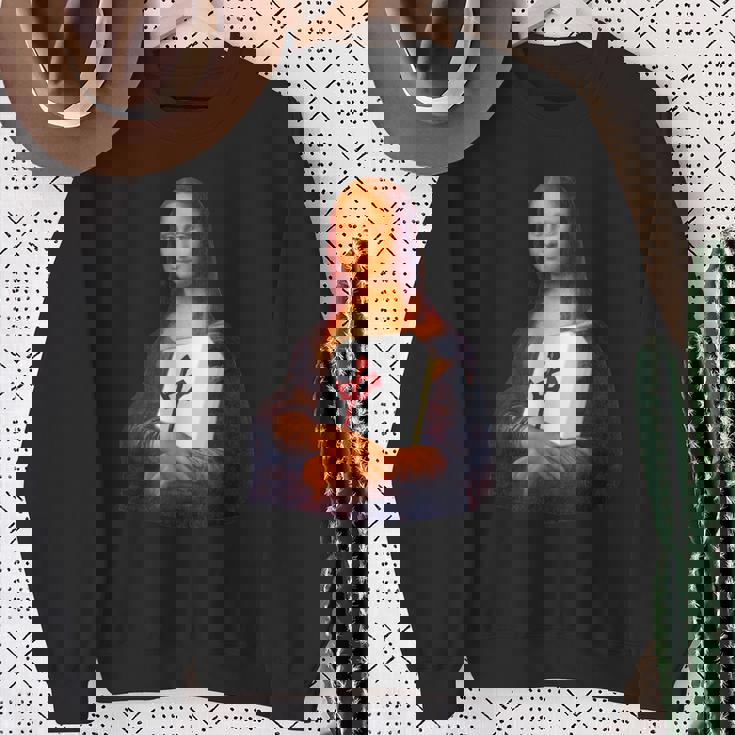 麻雀 牌 面白いtシャツ おもしろ モナリザ グッズ 服 面白い ネタ メンズ 中 スウェットシャツ 年配の女性への贈り物