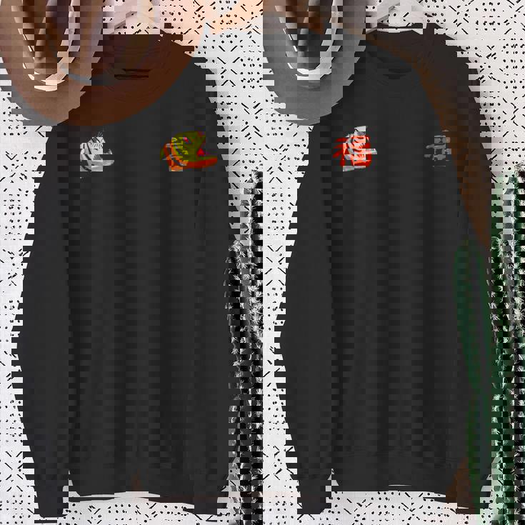 ６歳画伯の作品『虎 福 ビンテージベトジャン風』 スウェットシャツ 年配の女性への贈り物