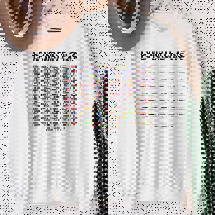 188 世界の国旗 世界の国旗 世界地図 スウェットシャツ 年配の女性への贈り物