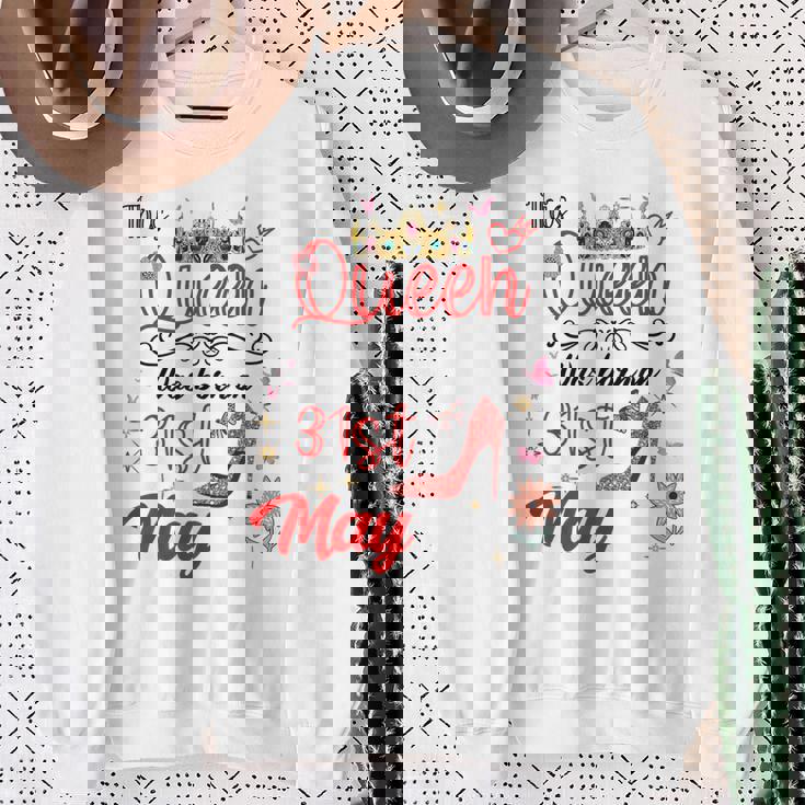 5月31日 誕生日 この女王は5月31日に生まれました スウェットシャツ 年配の女性への贈り物