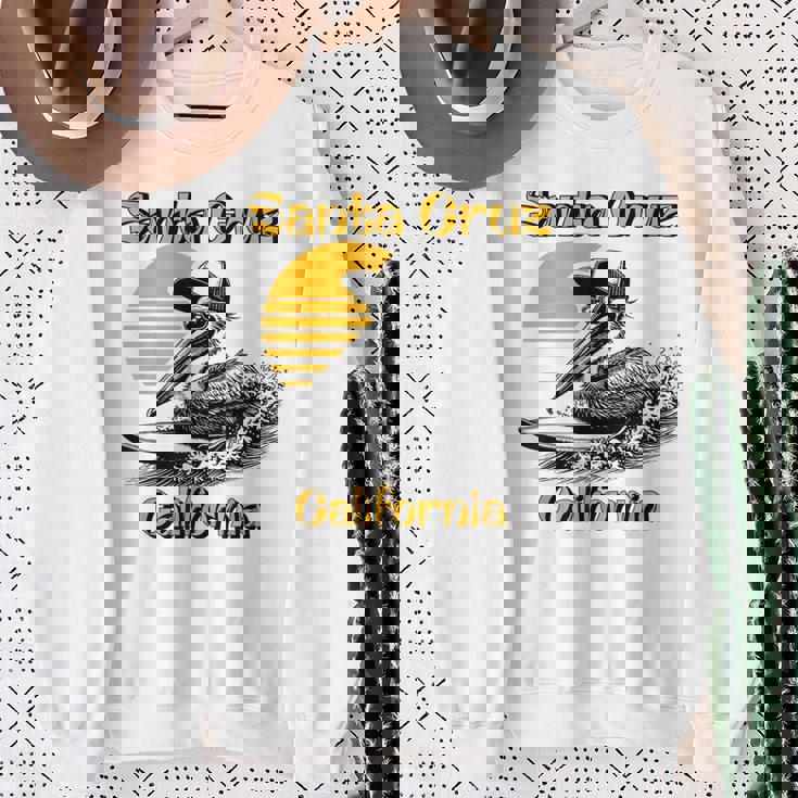 70S 80S Ca レトロ サーフィン ペリカン サンタクルーズ スウェットシャツ 年配の女性への贈り物