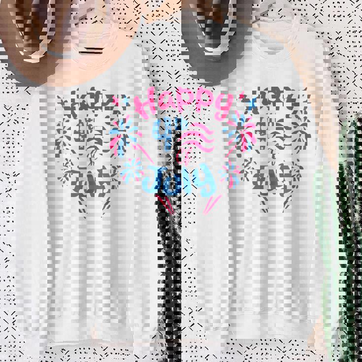 7月4日 花火監督 おかしな家族花火 スウェットシャツ 年配の女性への贈り物