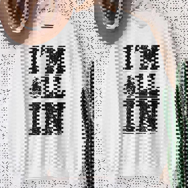 Im All In ポーカーシャツ ポーカープレーヤー スウェットシャツ 年配の女性への贈り物