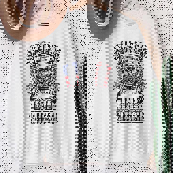 American Big Rig Trucker Heavy Haulage バックプリント スウェットシャツ 年配の女性への贈り物