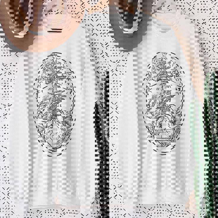 Azoth アゾット Rebis、バジル・バレンタイン、錬金術 Basilalentine スウェットシャツ 年配の女性への贈り物