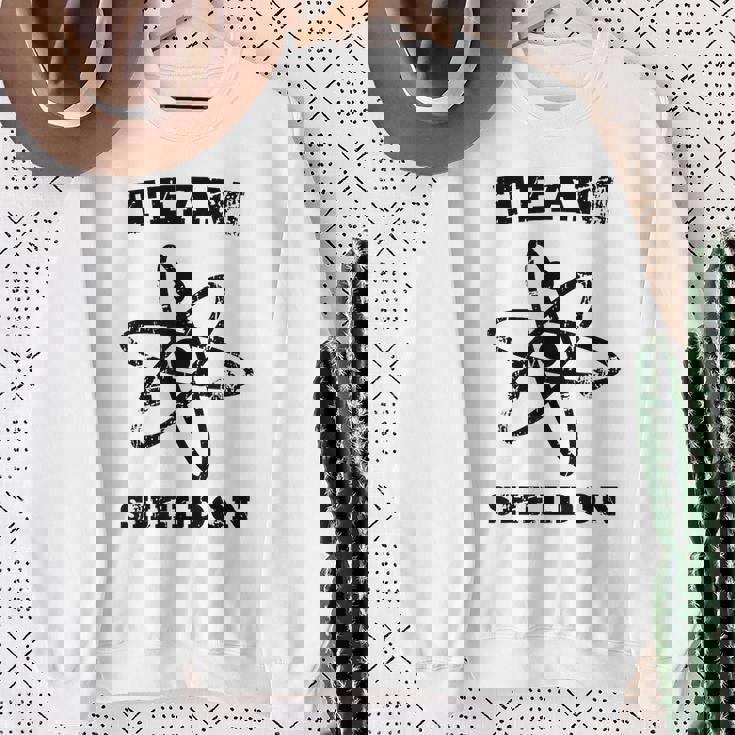 Big Bang Theory ロゴ チーム シェルドン アトム ライト スウェットシャツ 年配の女性への贈り物