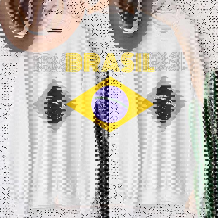 Brasilブラジルブラジル国旗 スウェットシャツ 年配の女性への贈り物
