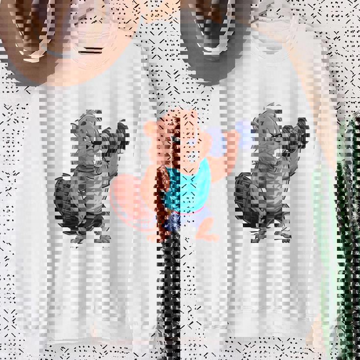 Bóbr Kurwa Gym Fitness Meme ボディービルダー&パンパー 長袖tシャツ スウェットシャツ 年配の女性への贈り物