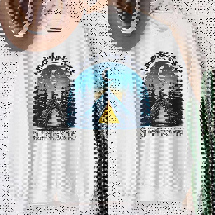 Campingtars タイムアウト リラックス ホリデー キャンプ キャンパー 自然 スウェットシャツ 年配の女性への贈り物