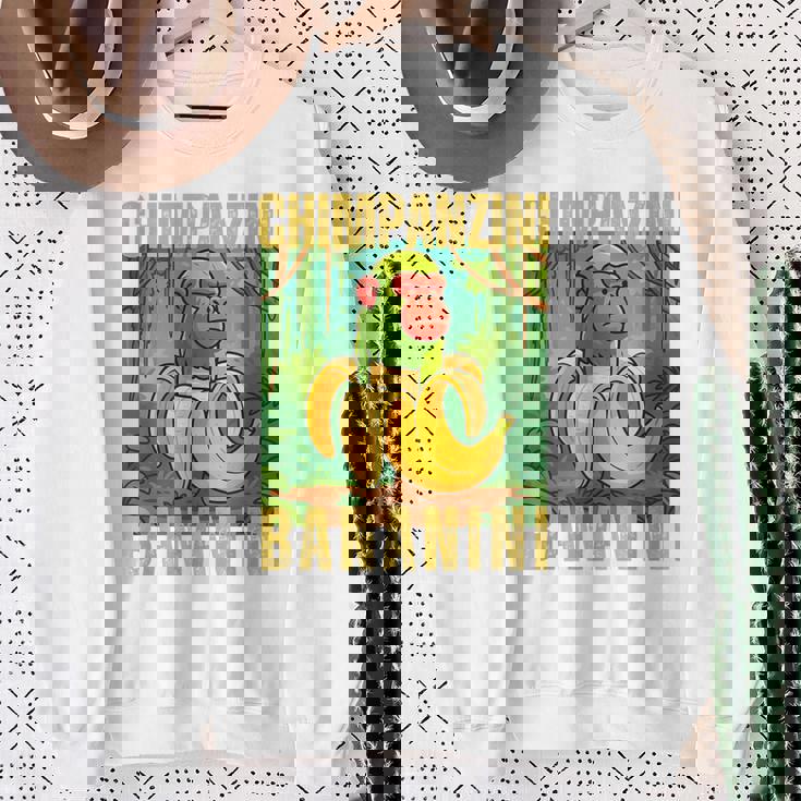 Chimpanzini Bananini Italian Brainrot スウェットシャツ 年配の女性への贈り物