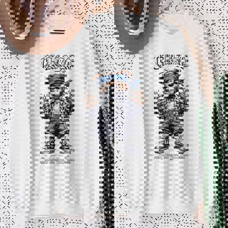 CHOLO Chu Only Live Once ヒップホップ テディベア チカーノ アート スウェットシャツ 年配の女性への贈り物