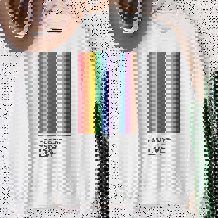 Colors Of Love Lgbt Flag Pride Month トランスジェンダー レインボーtシャツ スウェットシャツ 年配の女性への贈り物