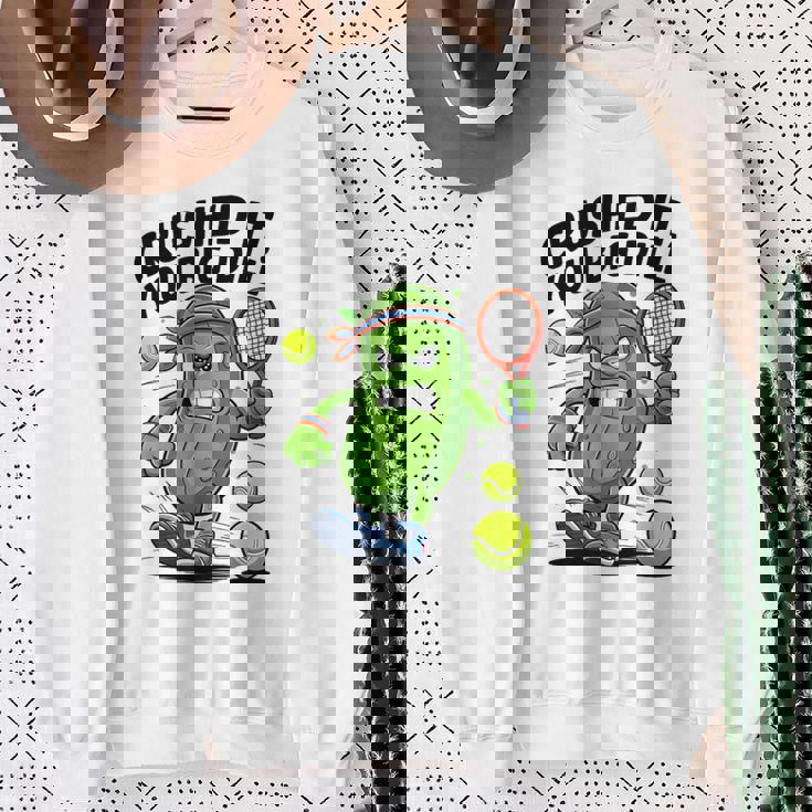 Crushed It You Big Dill Pickle Tennis スウェットシャツ 年配の女性への贈り物