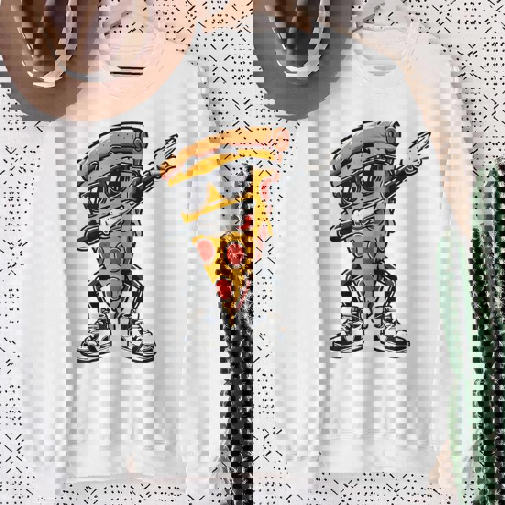 Dabbing Pizza スライス ダンス ピザ 幼児 男の子 ダンス 食通 スウェットシャツ 年配の女性への贈り物