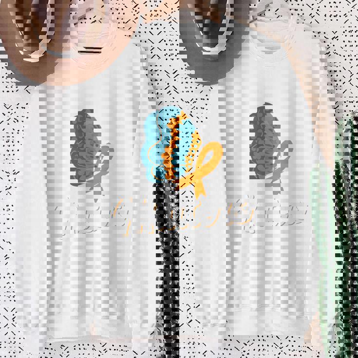 Early Detection Matters Ribbon Appendix Cancer Awareness 長袖tシャツ スウェットシャツ 年配の女性への贈り物