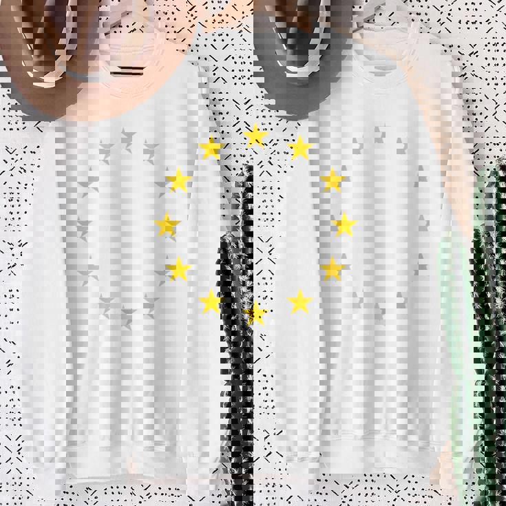 Eu旗欧州連合旗ヨーロッパ スウェットシャツ 年配の女性への贈り物