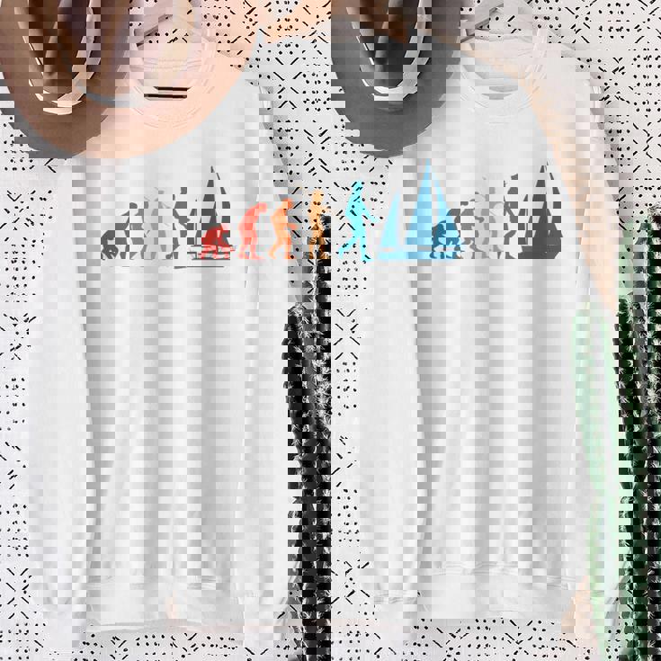 Evolution Graphic ヨット 船長 セーリング 海 ボート ヨット スウェットシャツ 年配の女性への贈り物