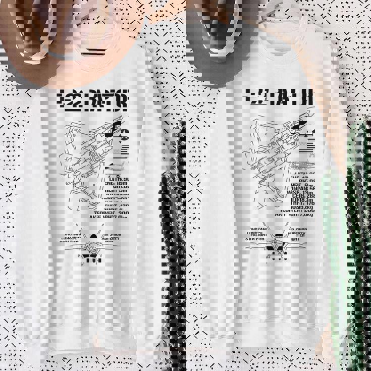 F22 ラプター戦闘機 ジェット仕様 軍用飛行機 F22 ラプター スウェットシャツ 年配の女性への贈り物