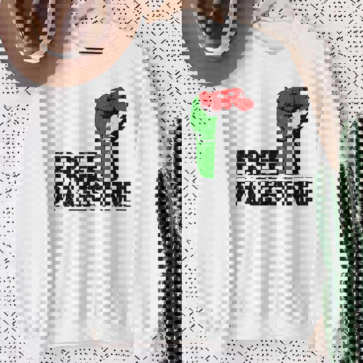 Free Palestine パレスチナの旗無料パレスチナ スウェットシャツ 年配の女性への贈り物