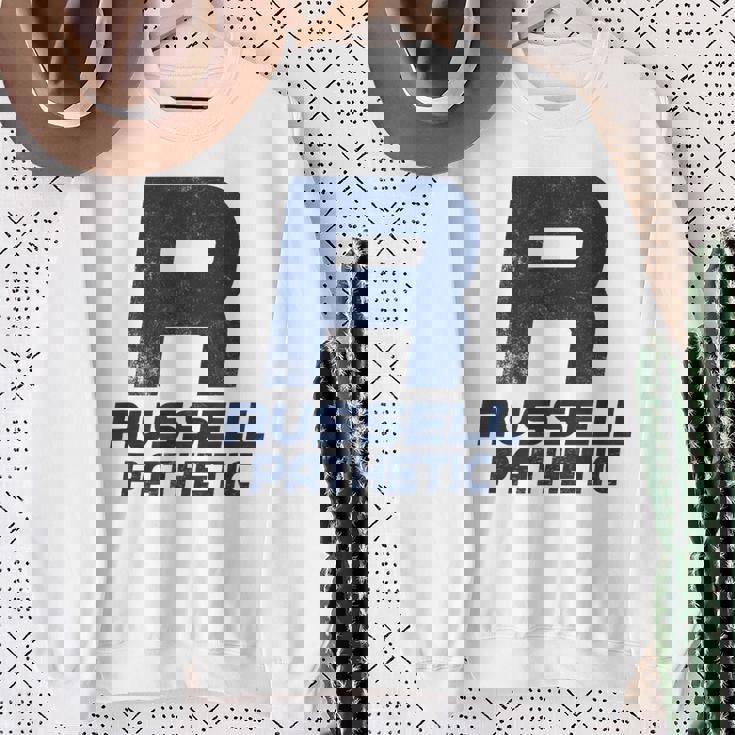 Russell Pathetic Unathletic プットダウン&インシュルト スウェットシャツ 年配の女性への贈り物