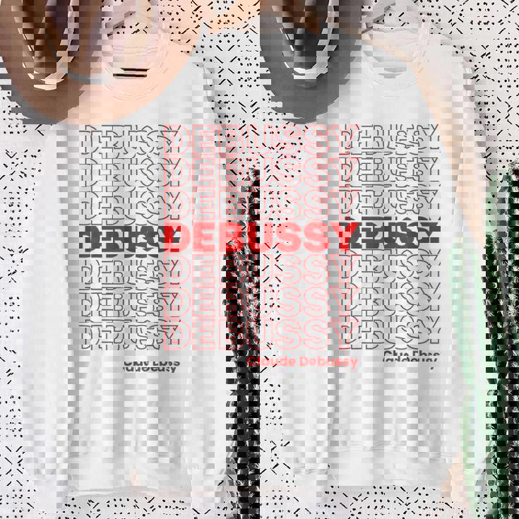 クロード ドビュッシー クラシック音楽作曲家 Thank You Meme スウェットシャツ 年配の女性への贈り物