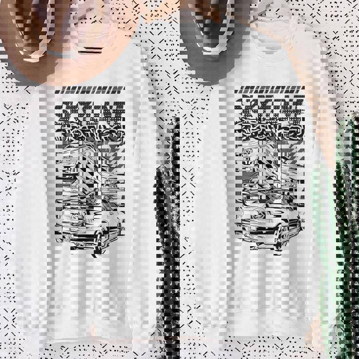 Gt R 34 Jdm ストリートレーシング ドラッグドリフト ヴィンテージ スウェットシャツ 年配の女性への贈り物