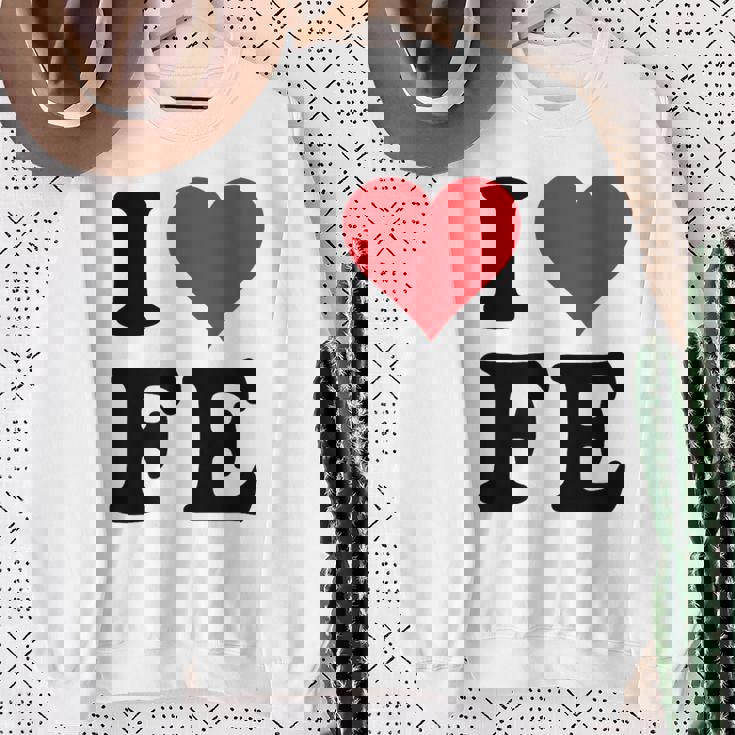 I Heart Fe Initials I Love FE First And Last Name F E スウェットシャツ 年配の女性への贈り物