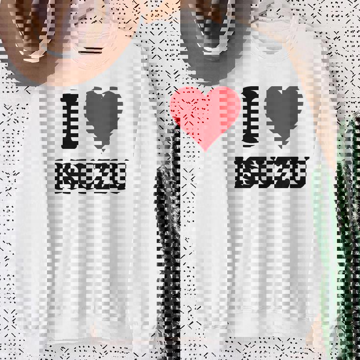 I Heart いすゞ ファーストネーム I Love パーソナライズ スウェットシャツ 年配の女性への贈り物