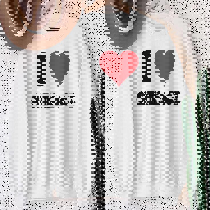 I Heart ちかげ 名 I Love パーソナライズ 長袖tシャツ スウェットシャツ 年配の女性への贈り物