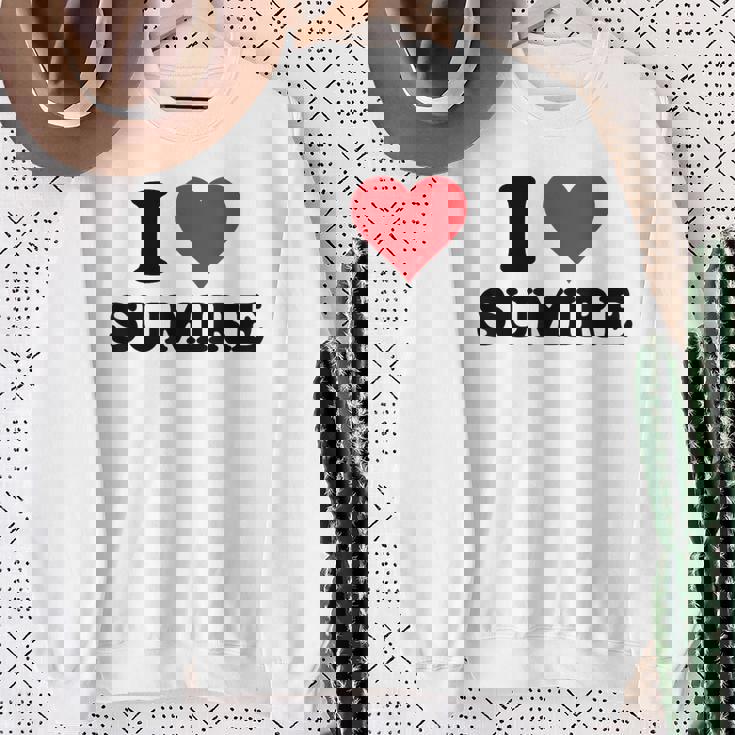 I Heartumire 名 I Love パーソナライズ スウェットシャツ 年配の女性への贈り物