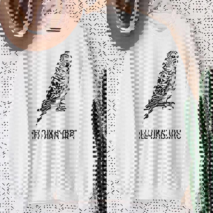 Hello Humans スウェットシャツ 年配の女性への贈り物