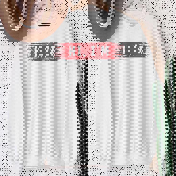 Hi I'm Tommy 名前 Tommy 長袖tシャツ スウェットシャツ 年配の女性への贈り物