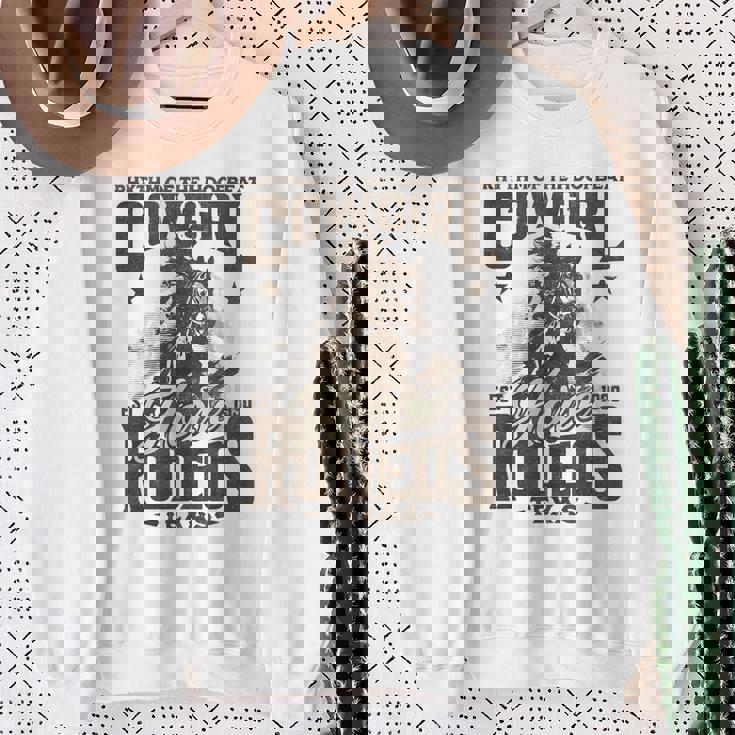 Hoofbeatのリズム カウガール 馬 ロデオ テキサスホース スウェットシャツ 年配の女性への贈り物