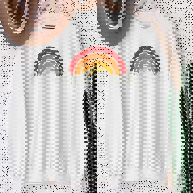 Hyde Park New York Ny ヴィンテージ 70年代 レトロレインボーデザイン スウェットシャツ 年配の女性への贈り物