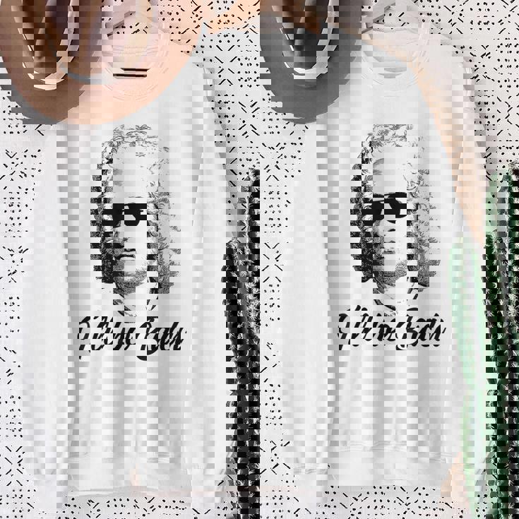 I'll Be Bach バッハ 音楽 クラシック 面白い 格言 スウェットシャツ 年配の女性への贈り物