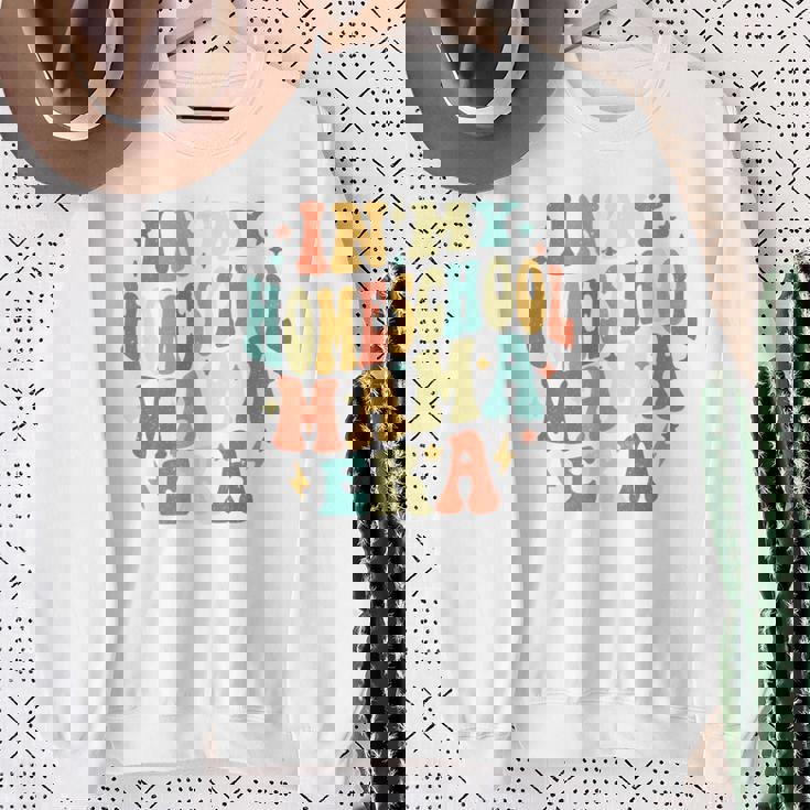 In My Homesschool ママ時代 おかしな新学期 ママ先生 長袖tシャツ スウェットシャツ 年配の女性への贈り物