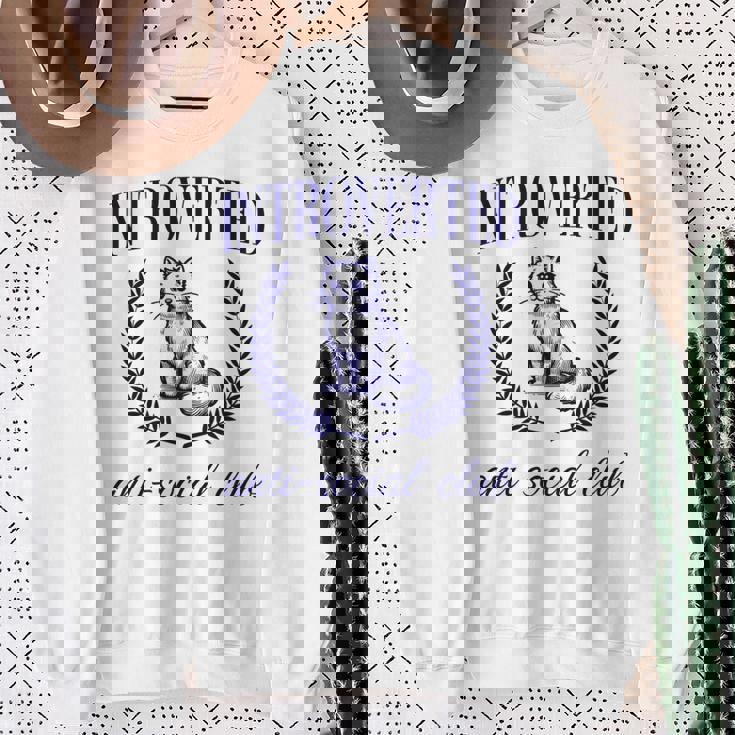 Introverted Antiocial Club 長袖tシャツ スウェットシャツ 年配の女性への贈り物