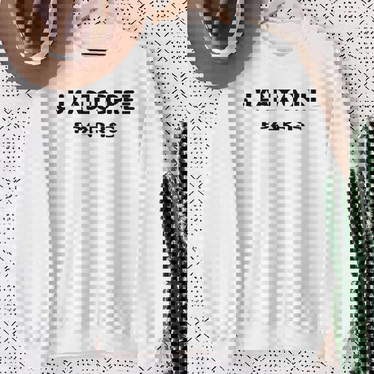 J'adore Paris、J'adore Paris、フランス フランスの都市 スウェットシャツ 年配の女性への贈り物